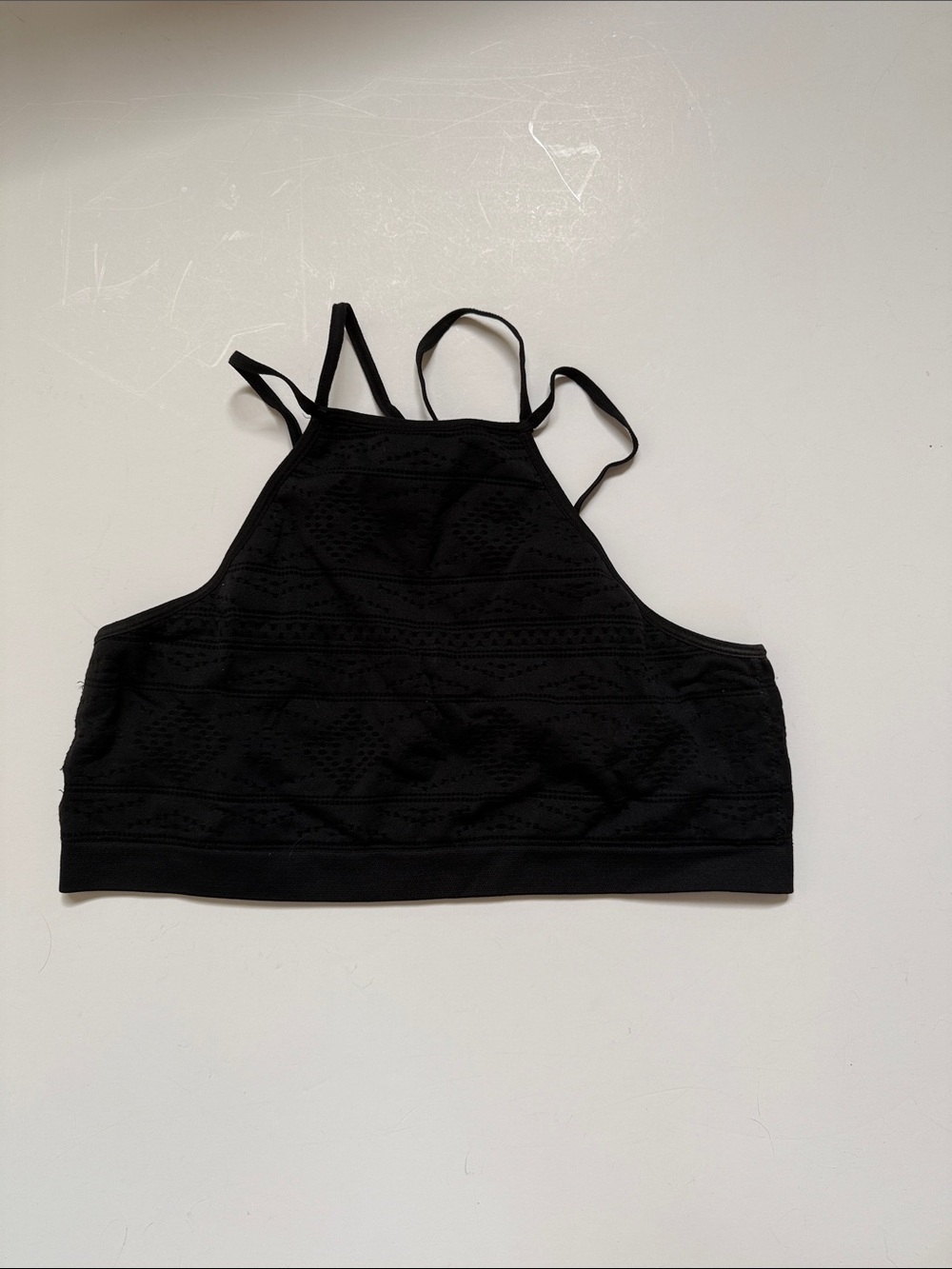 Victoria's Secret Black High-Neck Lace Bralette
